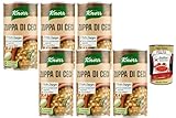 Italian Gourmet Kichererbsensuppe Zuppa di Ceci 6×545 g Vorratspack Fertigsuppe, herzhaft & cremig, schnelle warme Mahlzeit, ideal für Pantry/Meal Prep, Ballaststoffquelle + Italian Gourmet Polpa