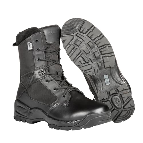 Image of 5.11 Tactical Women's A.T.A.C. 2.0 8 Inch Side Zip Tactical Boot - Durable Duty Boot with Ortholite Comfort, Slip Resistant Outsole, Black, Style 12403ABR