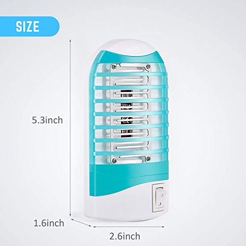Bug Zapper Indoor Plug In Mosquito Killer Trap Zapper, Electric Gnat Fly Trap Zapper For House Indoor Bug Killer Light Eliminates Flying Pests For Home 4 Pack #TOP6
