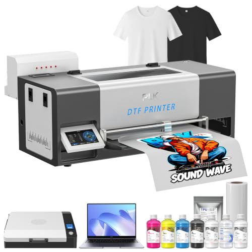 Image of PLK A3 DTF Printer with Laptop & Oven,Commercial i3200 DTF Printer
