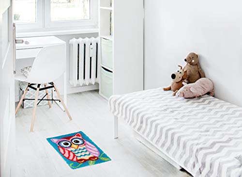 Mladen Latch Hook Rug Kits Diy Crochet Yarn Rugs Hooking Craft Kit With Color Preprinted Pattern Design For Adults Kids (Owl, 20 X 15In) #TOP5
