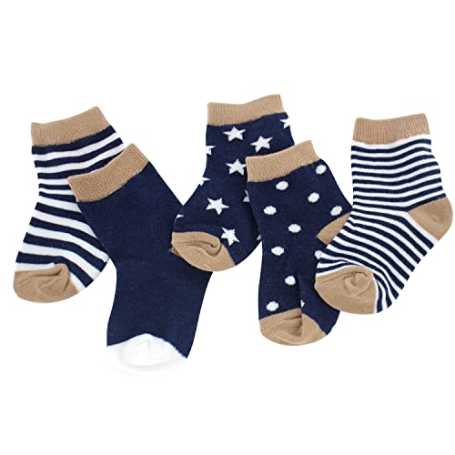 MSHEN Calcetines De Algodón Para Niños,Dibujos Animados Calcetines Divertidos para Niños ,0-5años,5 pares/BKS002-M