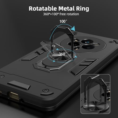 Image of NDCOM for Realme 14 Pro Back Cover | Precision Fit Realme 14 Pro Cover | Enhanced Design Realme 14 Pro 5G Back Cover | Ring Holder Case