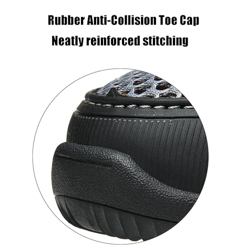 KCTRFSJ Men's Portable Tied Orthopedic Hiking Quick-drying Sneakers,Summer Mesh Breathable Lightweight Outdoor Trail Running Wading Shoes Non-Slip Walking Shoes3