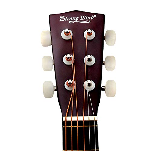 30 Inch Acoustic Guitar 1/2 Half Size Adult Kids Beginners Child Guitar Steel Strings Guitars with Gig Bag (Sunburst)