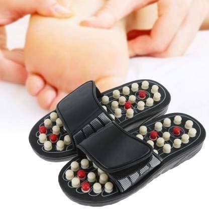 V R Spring Acupressure and Magnetic Therapy Accu Paduka Slippers for Full Body Blood Circulation Natural Leg Foot Massager Slippers (9)_Dec