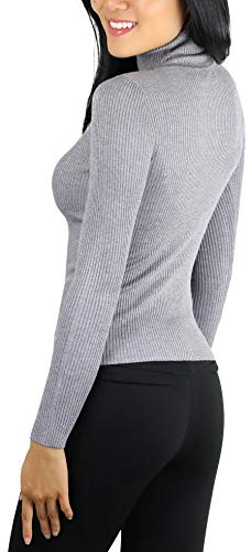 Image of ToBeInStyle Women's Classic Knit Fold Over Turtleneck Pullover