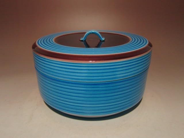 手塚大示 独楽　平安大示 食籠 共箱 交趾　　 山水 手塚大示 独楽 平安大示 食籠 共箱 交趾 山水 - メルカリ