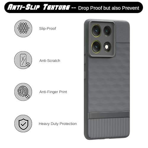 Image of Shockproof Case for Motorola Moto G86 5G / G86 Power 5G | Full Camera Protection | TPU Flexible Back Cover for Motorola Moto G86 5G / G86 Power 5G (Graphite Grey)