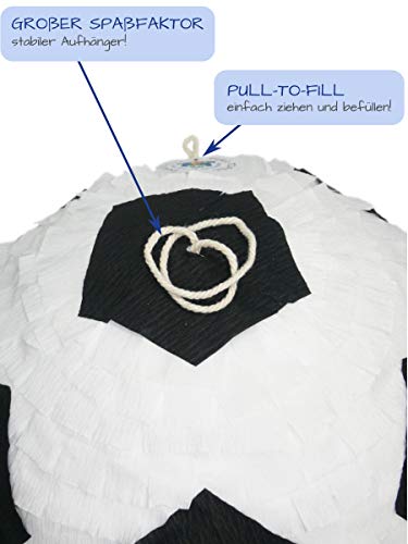 Nislai® Voetbal Pinata SET | Pinata verjaardag | voor het beste voetbalfeest | Voetbal om 3D-ontwerp | Pinata… - Image 4