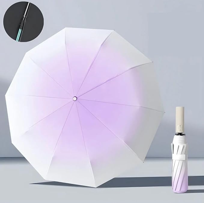 Image of HomeCloud Magic Umbrella Windproof, Sunproof & Rainproof with Sturdy Steel Shaft & Wrist Straps | Secret Blossoms Occur with Water Magic Print | Easy to Hold & Carry | Umbrella for Women, Men & Kids