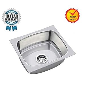 Avlen (16x18x8)Inch, stainless steel oval bowl Kitchen Sink