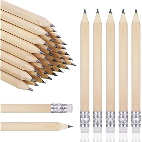 Cerolopy 40 Pieces Golf Pencils with Rubbers  Half Pencils  Small Pencils Mini Golf Pocket Pencils for Writing Drawing Cover