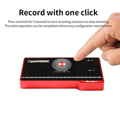 Mirabox USB HDMI Recorder Capture Card Box,Game Capture Recording 1080P HD Video from Xbox One/PS4/Nintendo Switch/Set Top Box/DSLR etc.Support Mic in - Thumbnail 6