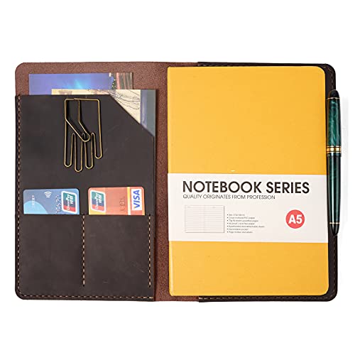 Couverture en cuir souple faite à la main pour carnet A5