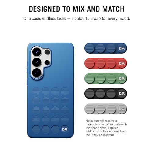 Image of DailyObjects Samsung Galaxy S26 Ultra Stack Signature Magnetic Case Cover|Compatible with Magnetic|Camera & Body Protection|Shock /Scratch Proof|Dual Hybrid Protection|Wireless Charging - Indigo Blue