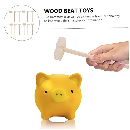 FAVOMOTO 36 Peças Martelo De Madeira Brinquedos De Madeira Para Crianças Brinquedos Educativos Brinq