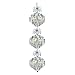 Elegant Lighting 8052G14C/SS Spiral Collection 9-Light Large Hanging Fixture with Strass/Elements Swarovski Crystal, Chrome Finish