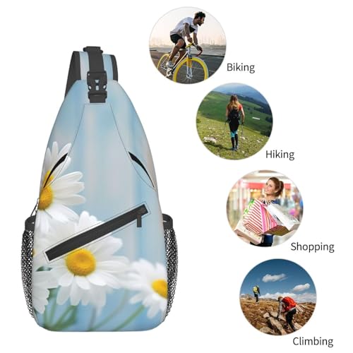 Bolso cruzado unisex negro tipo sling para viaje miniatura 5
