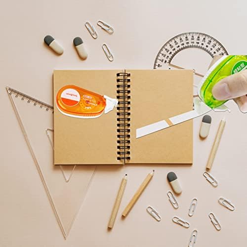Yuzhou 4 PCS Glue Rollers, 5m*8mm Adhesive Glue Tape Adhesive Tape Pen Dispenser Mouse Applicator Tape Pen Dispenser Adhesive Rollers Runner Tape Scrapbook Dot Roller Tape Pens Glue Dispenser Roller