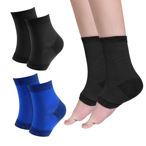 afhgdjr 2 Pares Tobilleras De Protectores De Tobillo Para Niños, Protectores De Pies Elásticos, Protectores De Pies Transpirables,Deportivos, Tobillera,Dolor De Articulaciones, Deporte
