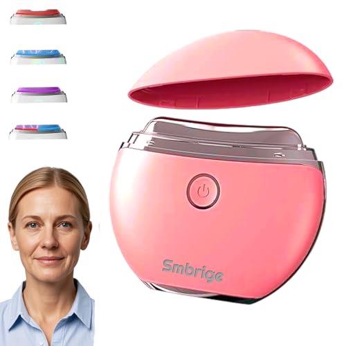 EMS Gua Sha Smbrige Gesichtsmassagegerät4 in 1 Modus Anti-Aging Straffung & Lifting Gesichtsmassagegerät Elektrisch Gua Sha Elektrisch Tägliche Verbesserung der HautRosenrot