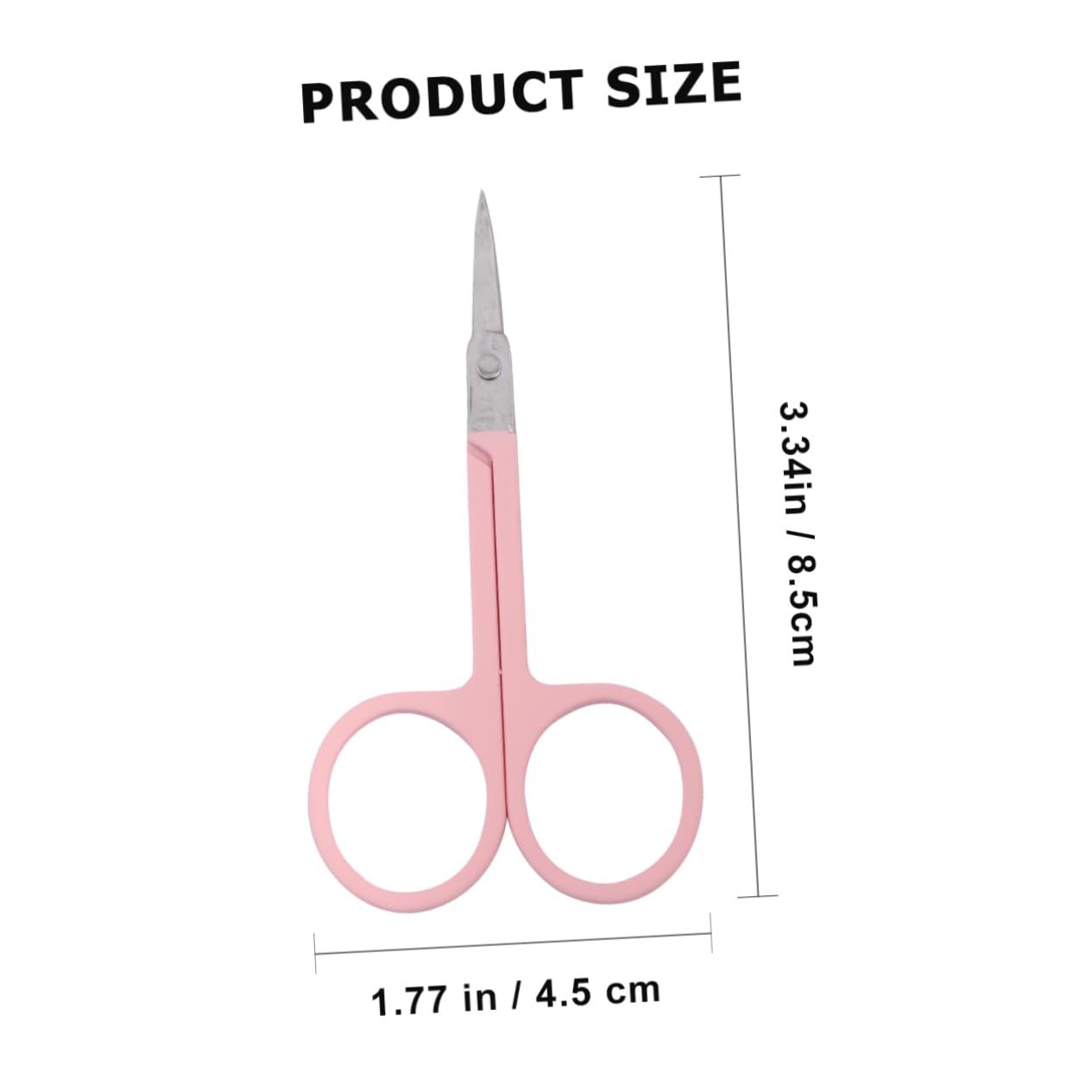 FOMIYES Elegant Eyebrow Trimmer Scissors Set of 2 Combs Stainless Steel for Beauty Grooming Travel Camping