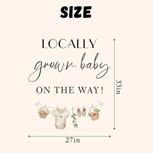 Vinilo decorativo Locally Grown Baby on the Way 25.4x5.08 cm miniatura 2