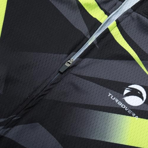 Turbovera Conjunto de Maillot de Ciclismo, Maillot de Ciclismo Transpirable y Pantalón Corto de Ciclismo con Almohadilla de Gel, de Secado Rápido - imagen 7