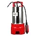 Produktbild WALTER Schmutzwasserpumpe 1100 W, Fördermenge 20.000 Liter pro Stunde, maximale Förderhöhe 8 m, 10 m Kabellänge, auspumpen, Keller auspumpen