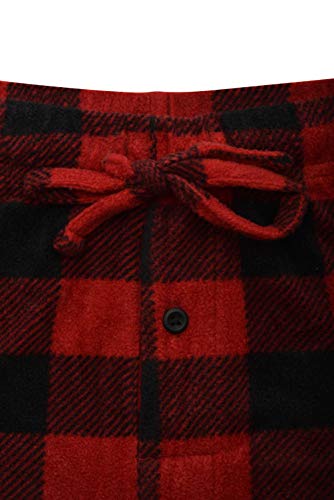 Swiss Alps Mens T-Shirt and Buffalo Plaid Check Fleece Lounge Pants Gift Set3