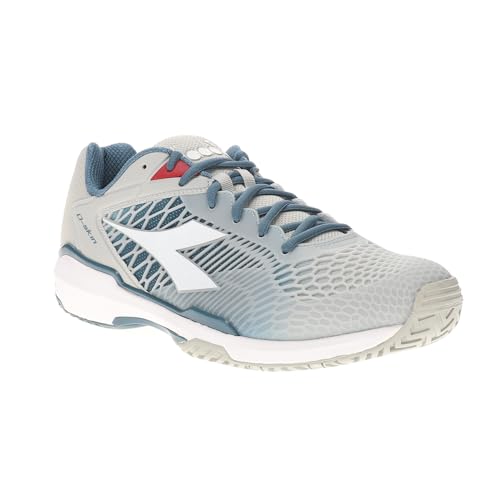 Image of Diadora Mens Speed Competition 7 Plus Ag Tennis Sneakers Shoes - Blue, Grey, White