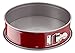 Tefal Delibake J16413 Molde tarta redondo 25 cm, forma redonda desmontable y con gran fondo, revestimiento antiadherente, fácil desmonte, de acero al carbono, con grosor 3/10, rojo