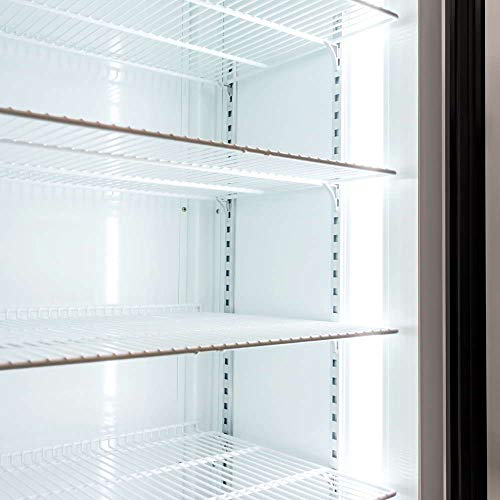 Procool Refrigeration Double SLIDING Door Upright Display Beverage Cooler Merchandiser; 35 Cubic Ft, 45" Wide