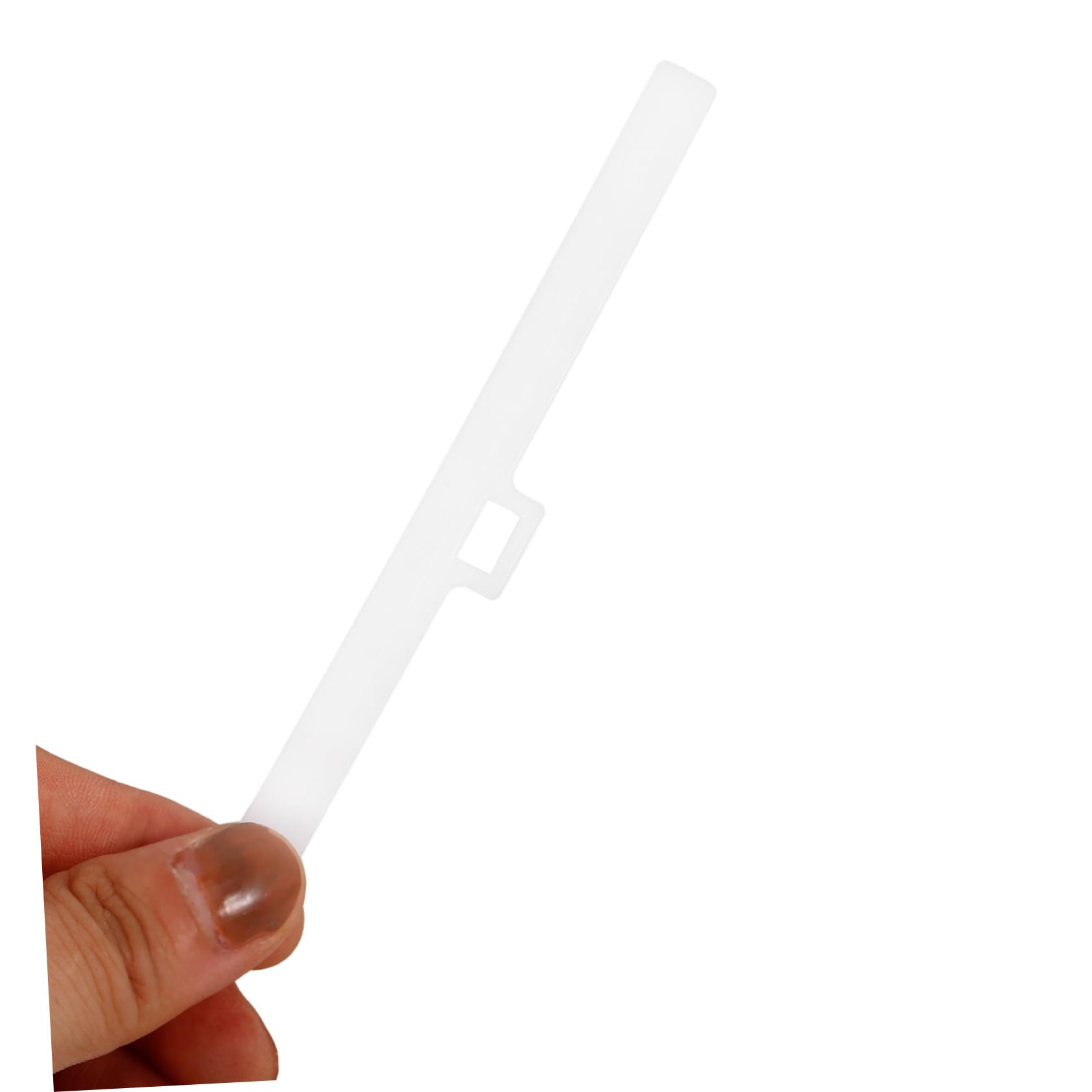 Milisten 30 Ganci Di Ricambio Per Tende Verticali, In Plastica Bianca, Foro Singolo, Per Interni E Uffici