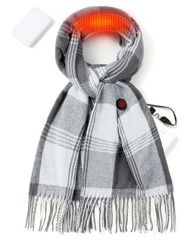 Heated Scarf for 3 Temperature Settings Electric Heating Scarf with Battery