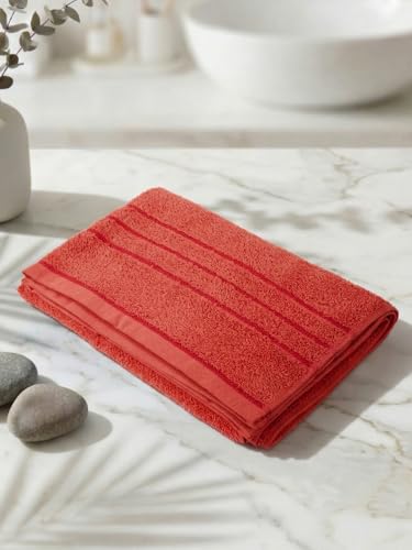 Image of Monte Carlo Essential 100% Cotton Small Bath Towel | 340 GSM Ultra Lightweight & Quick Dry | Soft Absorbent Compact Towel 60x120 cm | Bathroom Towel for Gym, Travel & Daily Use (Soho) | Khaki