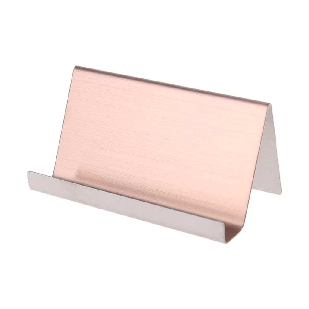 MOBYGKFY Metal Business Card Label Display Rack Desktop Table Meeting Room accessories