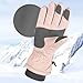 Winter Waterproof Ski Gloves, Unisex Touchscreen Non-Slip Gloves for Snow Activities
