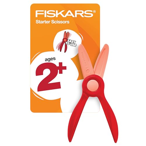 Fiskars Starter Toddler Scissors for Kids Ages 2+ Red