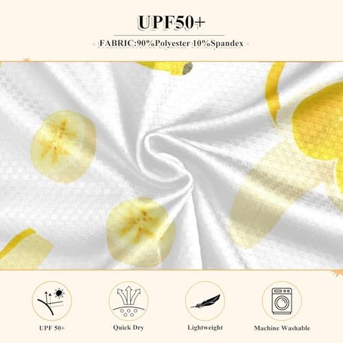 Banana Slice White Boy's Rash Guard Swim Shirt Long Sleeve Sun Shirt for Kids Toddler UPF50+4