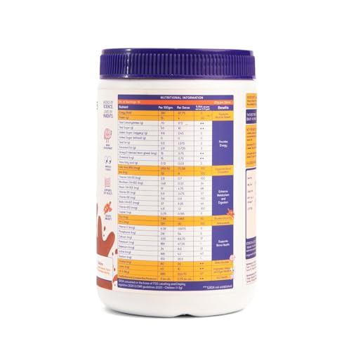 Image of Alphakid smart milk mix (2 + Years) | Chocolate flavour milk mix Protein Powder | No palm oil | No refined sugar | supports gut health | Sweetened with jaggery | boosts immunity | with Barley, Millet, Wheat, Jaggery & Ghee | Vitamins & Minerals |400gm jar | Pack of 2