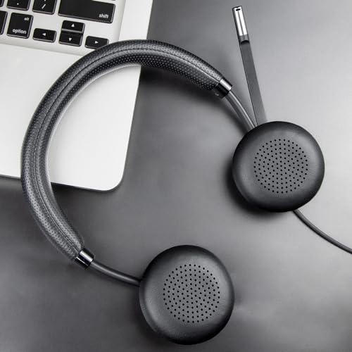 Funda de almohadillas para auriculares SOULWIT compatible con Plantronics BlackWire C510/C520/C710/C720/C725, color negro miniatura 5