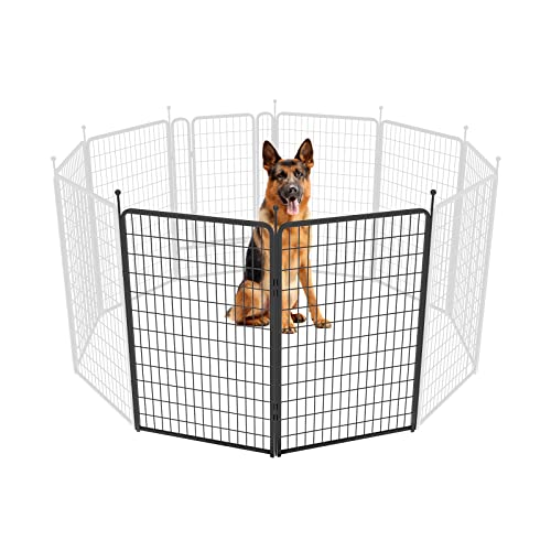Image of FXW Rollick Unleashed Dog Playpen for Indoor, Yard, RV Camping, 50 inch 2 Panels for Large Dogs, Black│Patented
