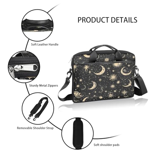 Sun and Moon 15 Inch Laptop Bag Laptop Shoulder Bag Computer Cases for Laptops or Tablets4