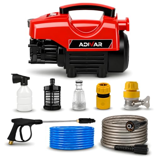 Image of AD-180 High Pressure Washer | 2000W Motor | 180 Bar Max Pressure | 7 L /Min Flow Rate | Portable Electric Washer for Car, Bike, Solar Panal, Walkways & Home Cleaning