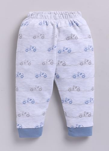 Image of Smart Baby Full Sleeve T-Shirt and Pyjama Set | 100% Cotton Interlock Fabric | Newborn to 6 Months Infant Wear | Soft & Lightweight Baby Suit for Boys & Girls