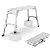 40" Aluminum Work Platform - Adjustable Height, Folding Step Stool with Telescopic Feet - Heavy Duty Portable Work Bench for Contractors, Painting & Home Repair
