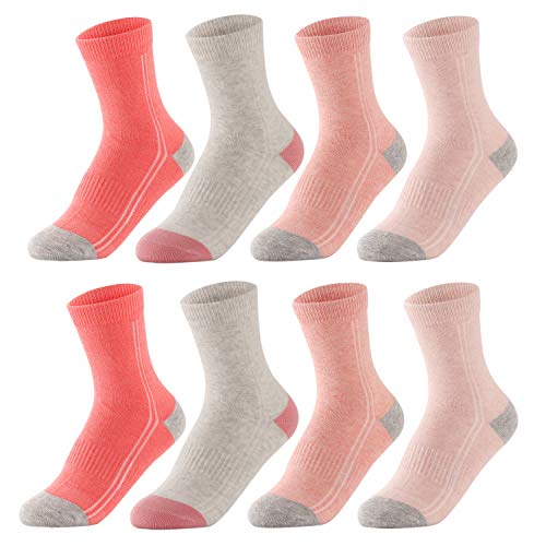 Kids Boys Girls Cotton Athletic Crew Socks