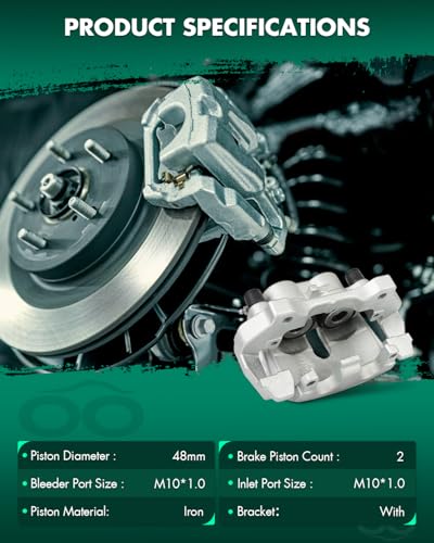 Image of SCITOO Front Right Brake Caliper With Bracket 18B5296A Compatible For Dodge For Durango 2011-2018,For Jeep For Grand Cherokee 2011-2020